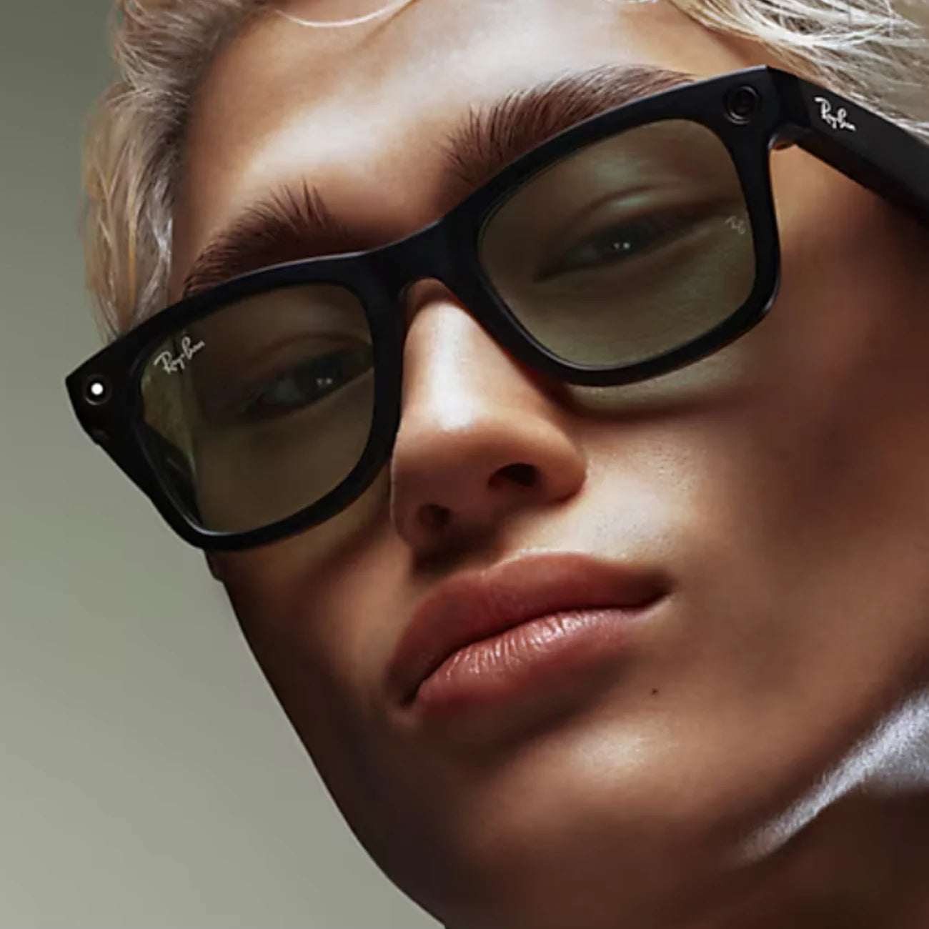 RAYBAN META WAYFARER SHINY BLACK G15 GREEN - نظارات ذكية من راي بان لون الاطار اسود والعدسات اخضر