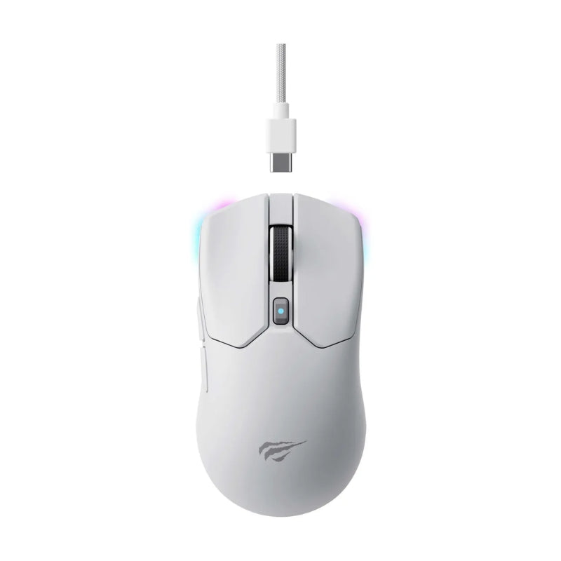 Havit MS974WB Wirelss gaming mouse White - ماوس لاسلكي للالعاب من هافيت ابيض