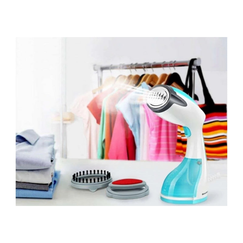 Black&Decker HST1200-B5 HANDY GARMENT STEAMER 1200W white/blue - مكوى بخارية يدوية بقدرة 1200 واط من بلاك اند ديكر