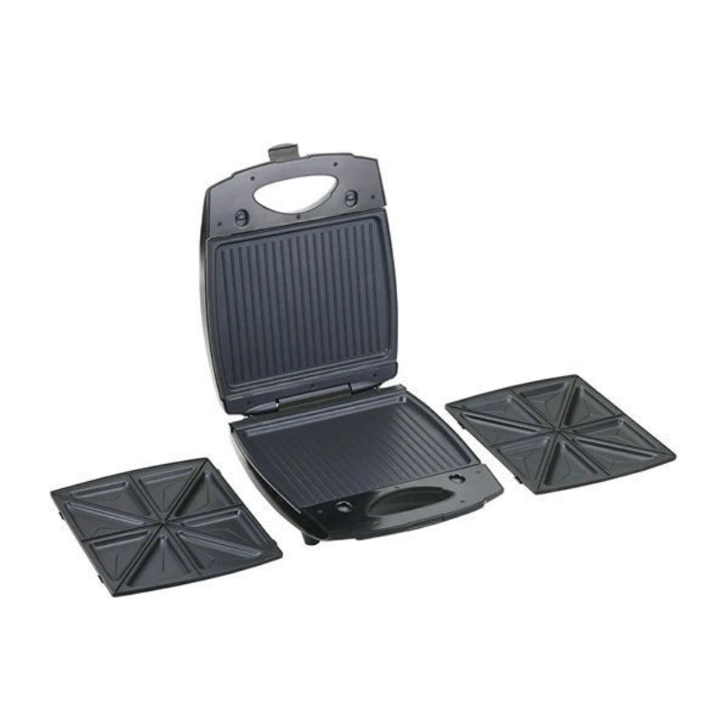 Black&Decker TS4080-B5 Multiple sandwich maker 1400W black - صانعة ساندويتشات وشواية متعددة الاستخدامات بقدرة 1400 واط من بلاك اند ديكر