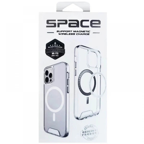 SPACE CASE MAGSAFE IPHONE 16 - كفر ايفون 16 ماك سيف شفاف