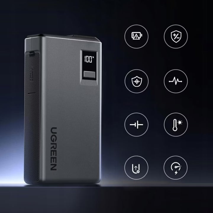 UGREEN Power Bank 12000mAh Car Jump Starter - شاحن بطاريات سياره 12000 ملي امبير من يوكرين