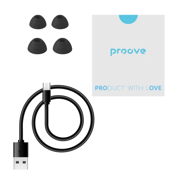 Proove Wireless Earphones Digital Pro TWS with ANC APP black - سماعات بلوتوث من بروف اسود
