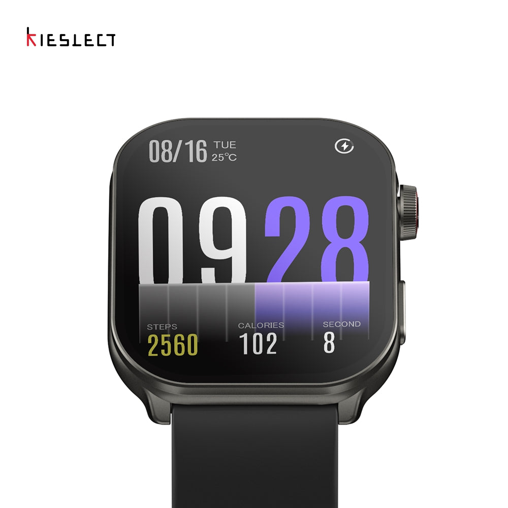 Kieslect Smart Calling Watch Balancs Pro Black with AMOLED Display +Aod - ساعة ذكية مع ميزة المكالمات من كيسليكت