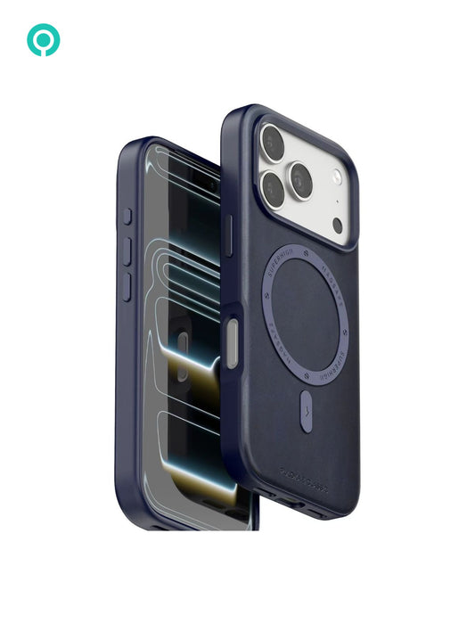 PULOKA CASE FOR IPHONE 17 PRO MAX BLUE - كفر ايفون 17 برو ماكس مع ستاند ازرق