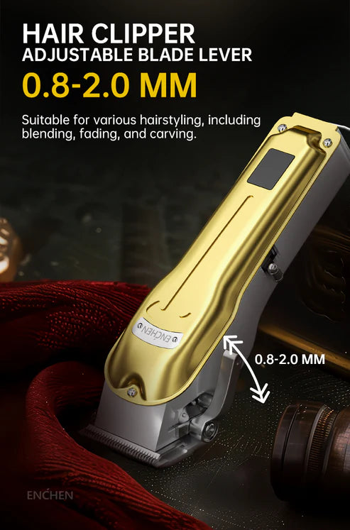 ENCHEN BOOST 3 HAIR CLIPPER METAL COVER - ماكنة حلاقة مع شاشة رقمية من انشين