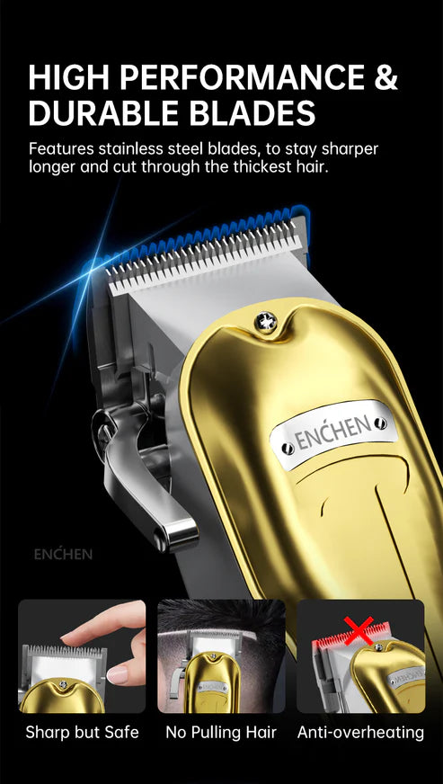 ENCHEN BOOST 3 HAIR CLIPPER METAL COVER - ماكنة حلاقة مع شاشة رقمية من انشين