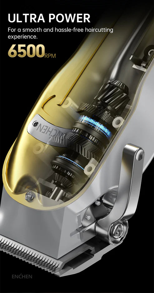 ENCHEN BOOST 3 HAIR CLIPPER METAL COVER - ماكنة حلاقة مع شاشة رقمية من انشين