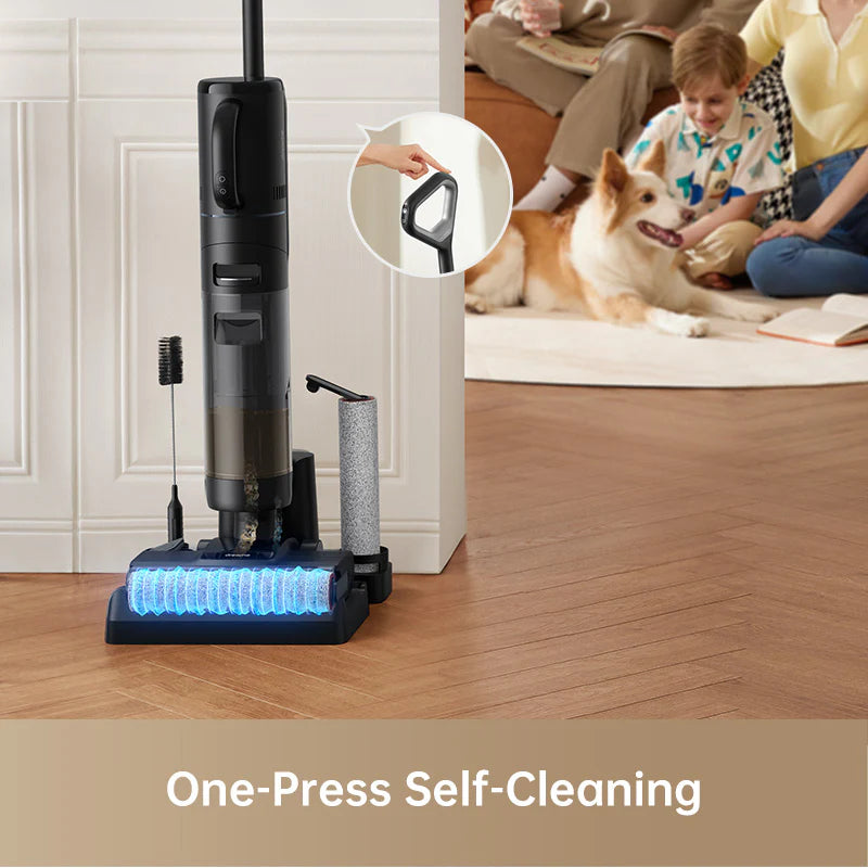 Dreame H12 Dual Wet & Dry Stick Vacuum Cleaner - مكنسة كهربائية لاسلكية 4 في 1 بقوة شفط 16000 باسكال من دريمي