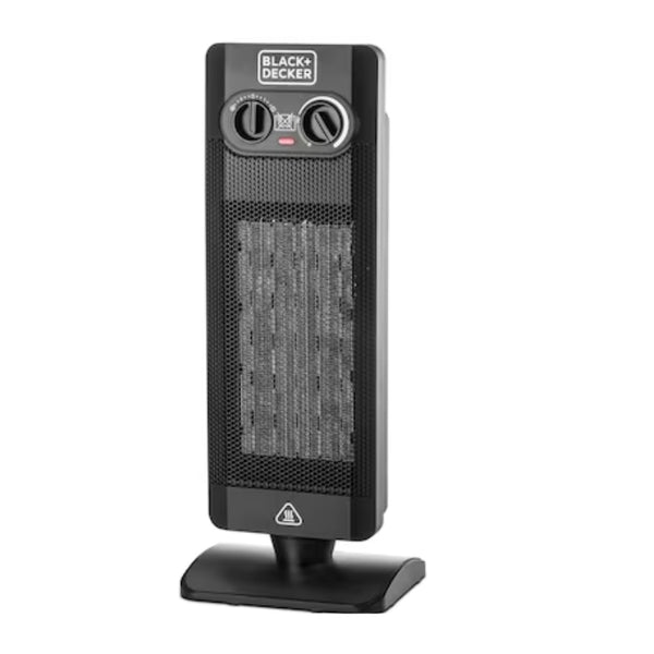 Black&Decker HX340-B5 FAN HEATER 2000W black - مدفأة مروحية عامودية بقوة 2000 واط من بلاك اند ديكر