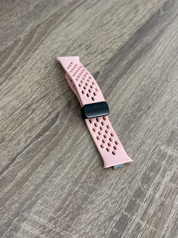 NYLON STRAP FOR HUAWEI FIT 3-4-4 PRO PINK - سير ساعة هواوي فت 3-4-4 برو وردي