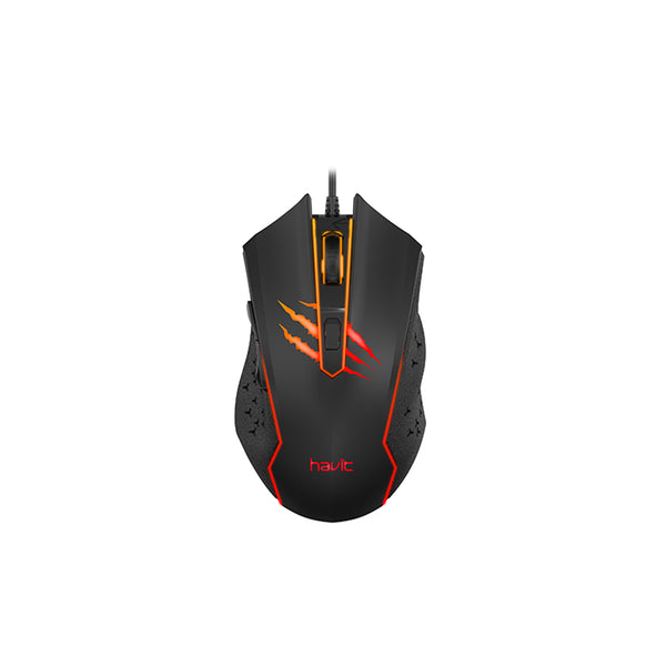 Havit MS1027 Gaming Mouse Black  - ماوس سلكي للالعاب من هافيت