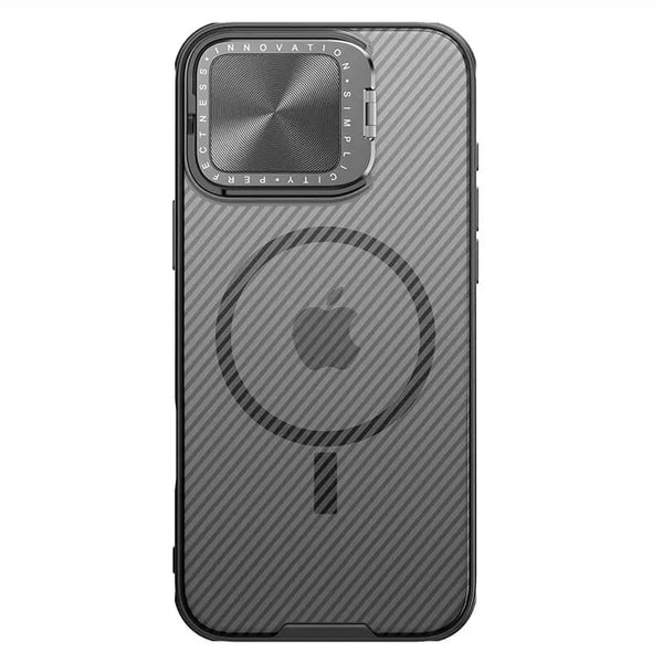 Nillkin CamShield Prop Case for Apple iPhone 16 Pro Max Transparent black - كفر ماك سيف للايفون 16 برو ماكس من نيلكين اسود شفاف