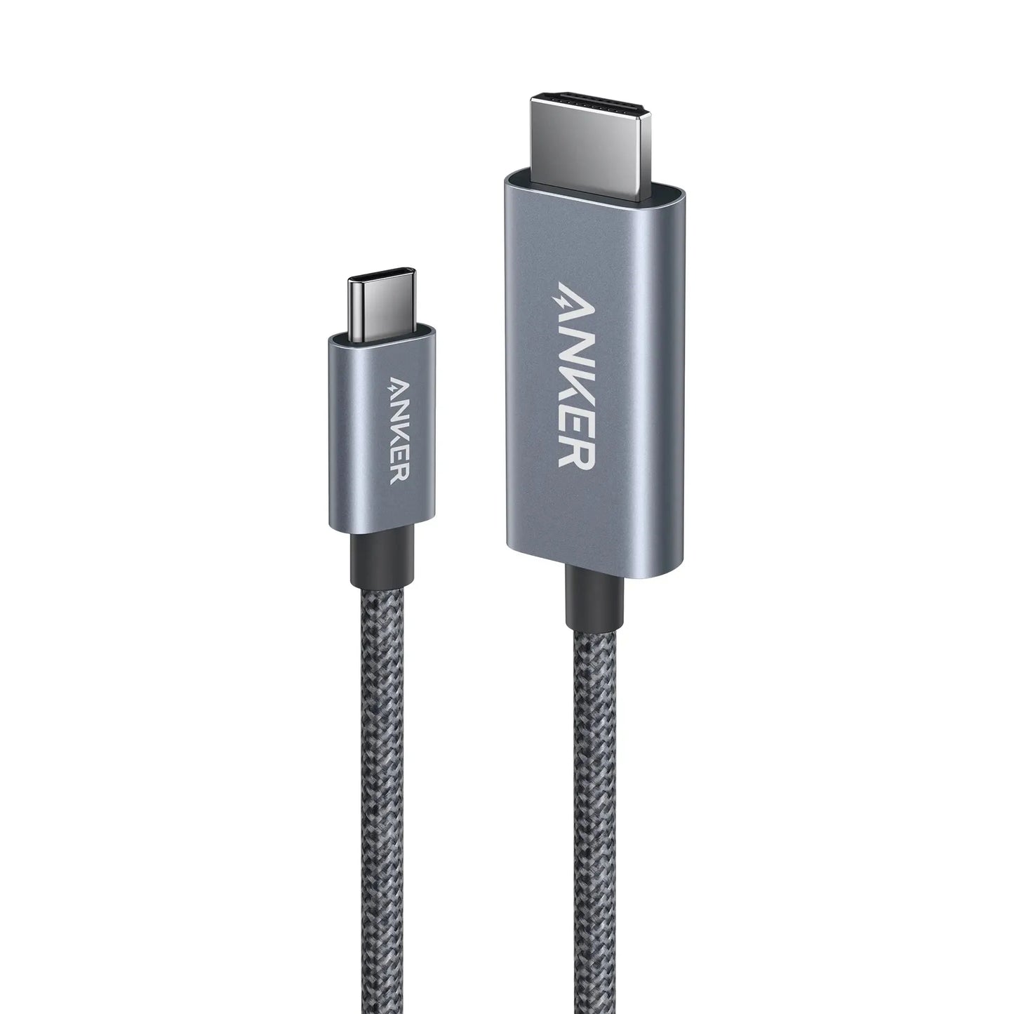 ANKER USB-C TO HDMI CABLE 6FT 4K/60HZ THUNDERBOLT GRAY - كيبل تايب سي تو اج دي بدقة 4K و60 هرتز 2 متر من انكر