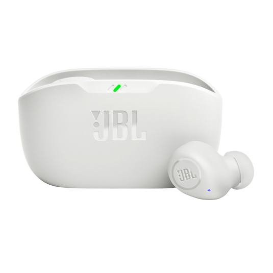 JBL Wave Buds True Wireless In-Ear Earbuds with Mic White - سماعات بلوتوث من جي بي ال ابيض