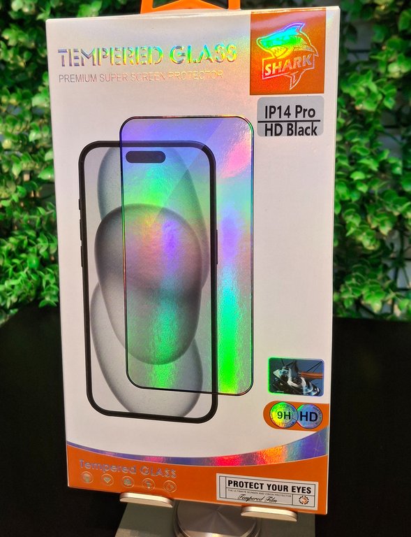 SHARK GLASS FOR IPHONE 14 PRO - لاصق شاشة ايفون 14 برو شفاف