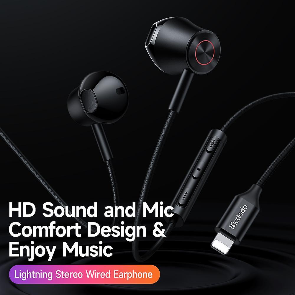 MCDODO DIGITAL EARPHONE FOR LIGHTNING HP-4080  - سماعات لايتننغ سلكية من مكدودو