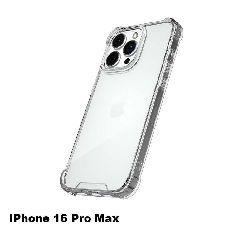 Green Lion Anti-Shock Case for iPhone 16 Pro Max Clear - كفر شفاف للايفون 16 برو ماكس من كرين