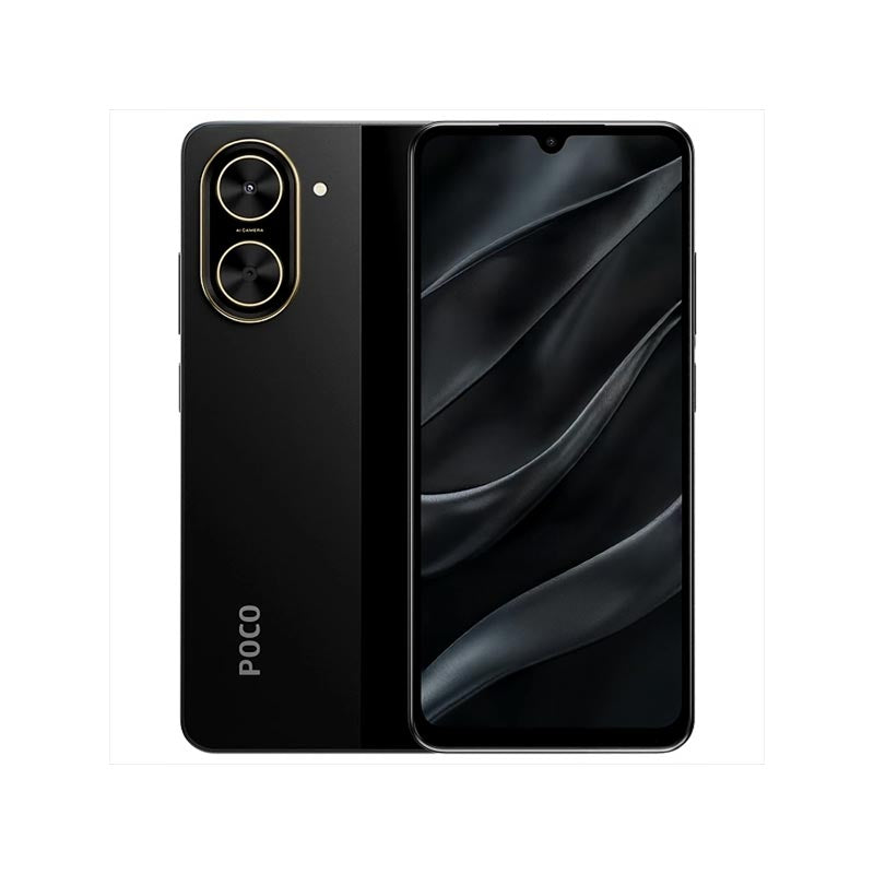 POCO C71 4+128GB Black - بوكو سي 71 128/4 جيجابايت اسود
