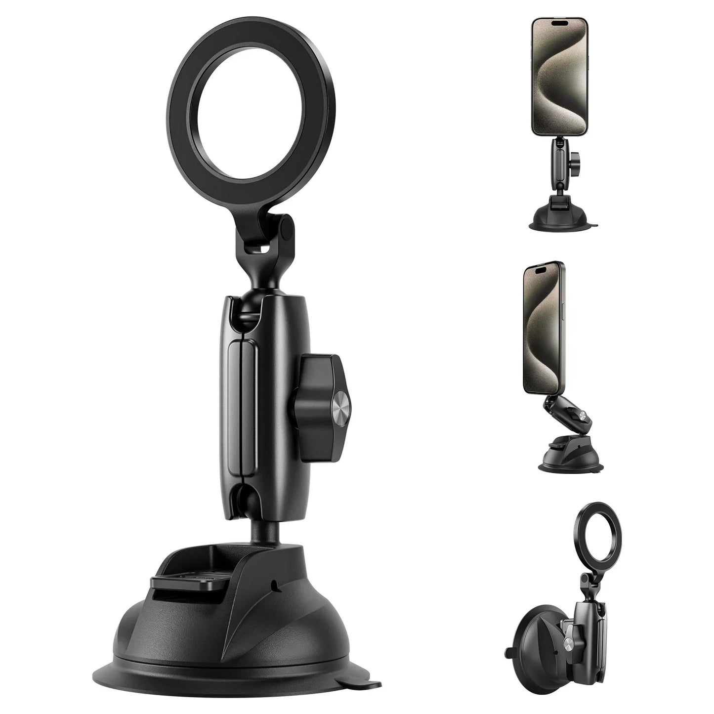 TELESIN Magnetic SuctionCar Phone Mount - ستاند سيارة ماك سيف بالشفط المغناطيسي من تيليسن