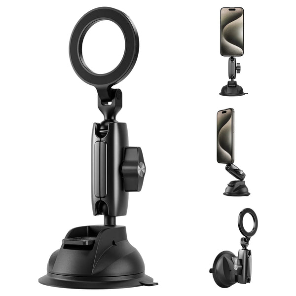 TELESIN Magnetic SuctionCar Phone Mount - ستاند سيارة بالشفط المغناطيسي من تيليسن