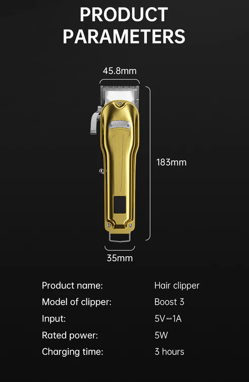 ENCHEN BOOST 3 HAIR CLIPPER METAL COVER - ماكنة حلاقة مع شاشة رقمية من انشين