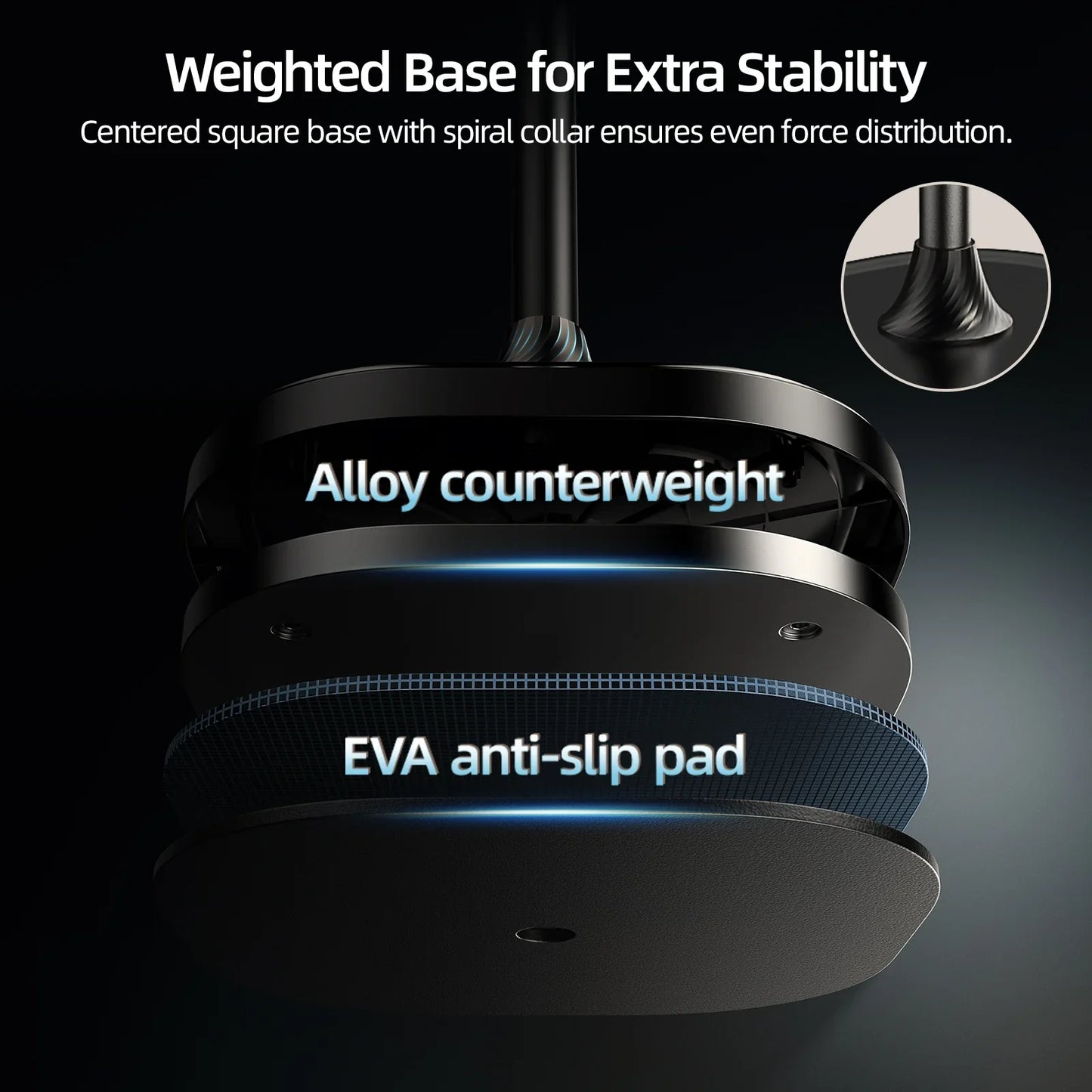 TELESIN mobile video/live shooting magnetic floor stand - ستاند ارضي مغناطيسي للهاتف لتصوير الفيديو والبث المباشر من تيليسن