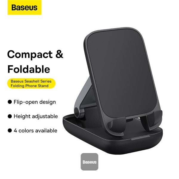 BASEUS FOLDING PHONE STAND SEASHELL - ستاند هاتف مكتبي قابل للطي من باسيوس