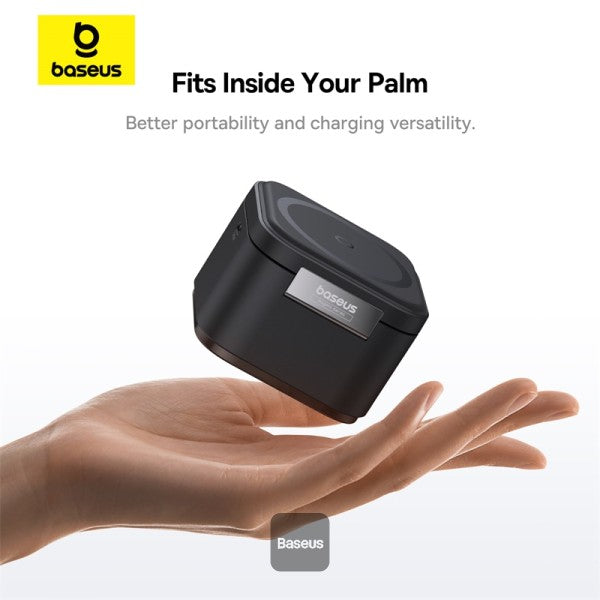 BASEUS MAGPRO 2-IN-1 MAGNETIC WIRELESS CHARGER 25W COSMIC - شاحن لاسلكي 25 واط 2 في 1 من باسيوس