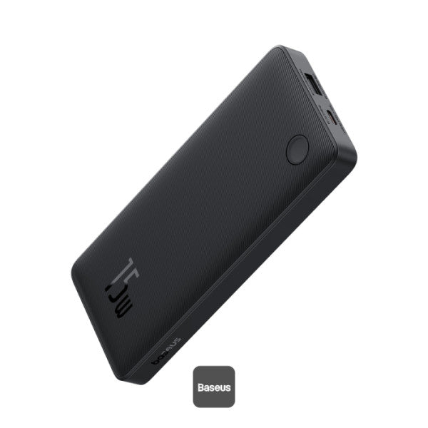 BASEUS AIRPOW LITE POWER BANK 10000MAH 15W COSMIC BLACK- باوربنك 10000 ملي امبير 15 واط من باسيوس