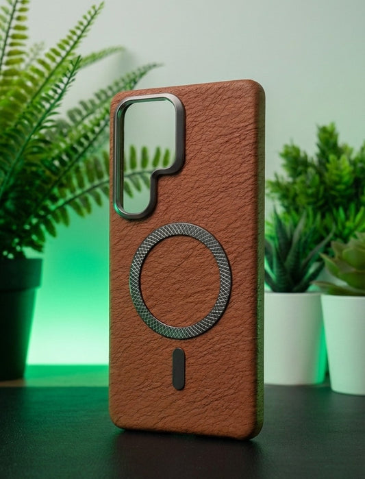 RV59 CASE FOR SAMSUNG S25 ULTRA BROWN - كفر سامسونج اس 25 الترا جوزي