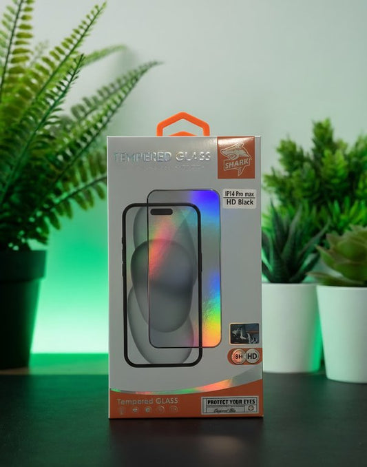 SHARK GLASS FOR IPHONE 14 PRO MAX- لاصق زجاج للايفون ١٤ برو ماكس