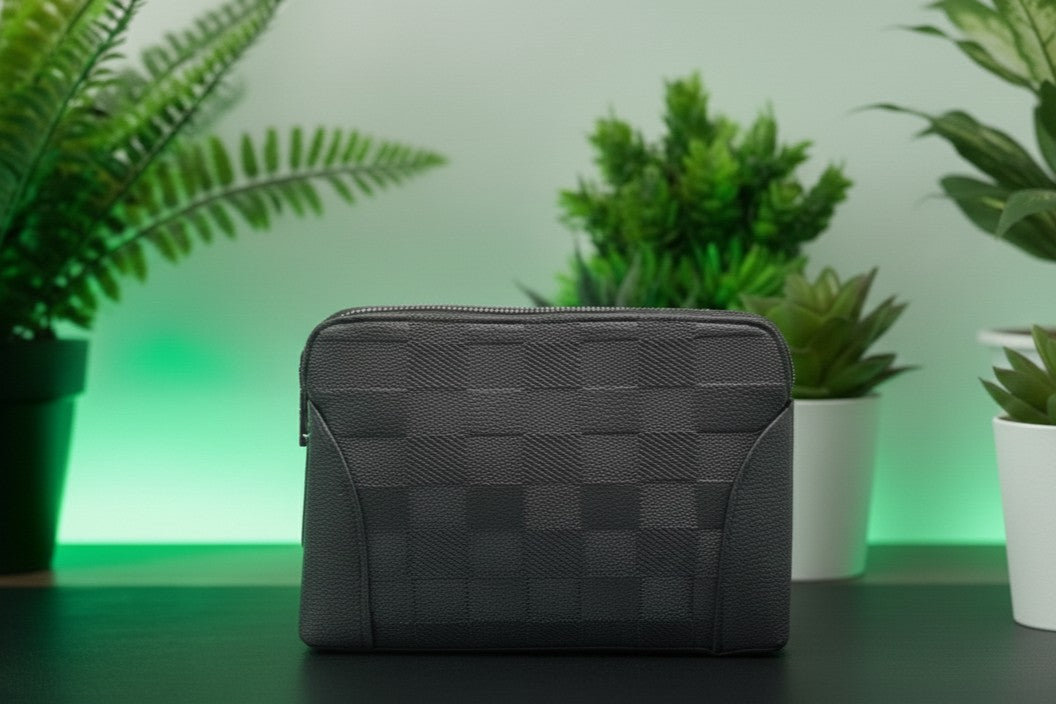 Hand Bag With Fingerprint- حقيبة يد جلد مع قفل بصمة