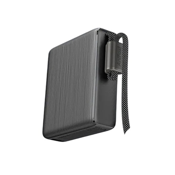Oraimo POBA OPB-7103C PowerBank 10K 22.5W GRAPHITE BLACK  - باوربنك 10000 ملي امبير 22.5 واط مع كيبل تايب سي مدمج وشاشة رقمية من اورايمو