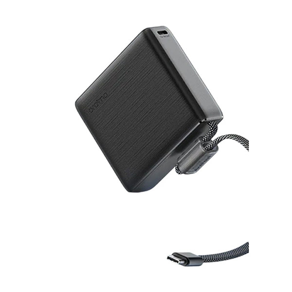 Oraimo POBA OPB-7103C PowerBank 10K 22.5W GRAPHITE BLACK  - باوربنك 10000 ملي امبير 22.5 واط مع كيبل تايب سي مدمج وشاشة رقمية من اورايمو
