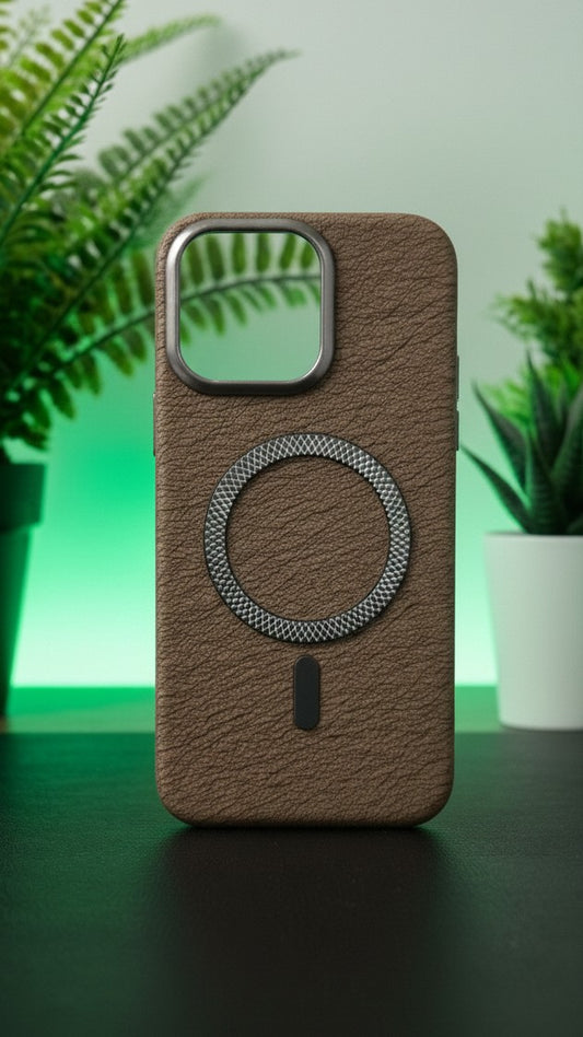 RV59 CASE FOR IPHONE 15 PRO MAX BROWN - كفر ايفون 15 برو ماكس جوزي
