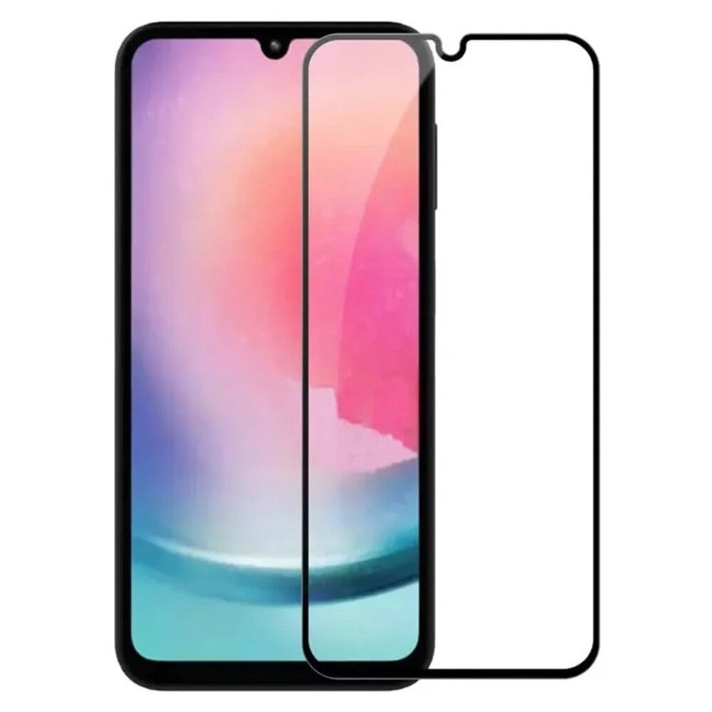 Premium Tempered Glass Black For Samsung A25