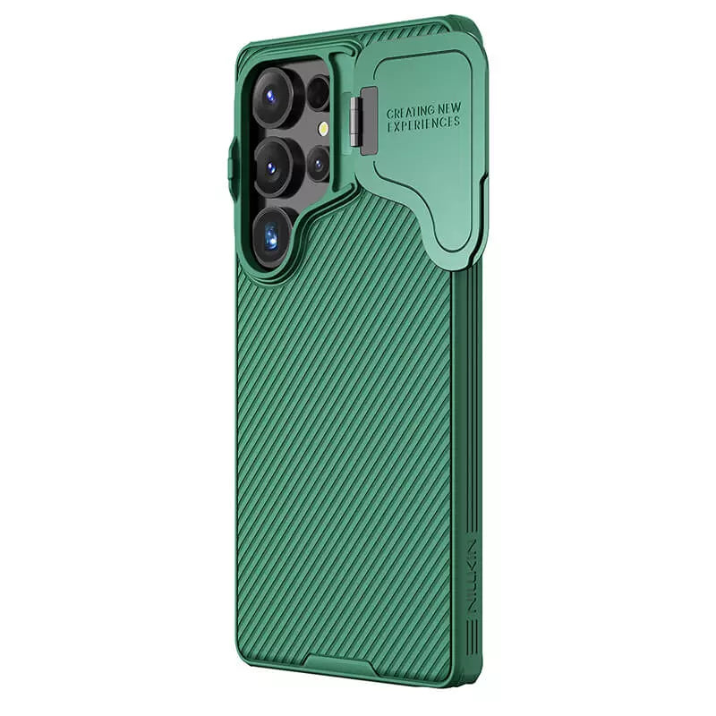 Nillkin CamShield Prop Case for Samsung Galaxy S25 Ultra Dark Green - كفر للسامسونج اس 25 الترا من نيلكين اخضر