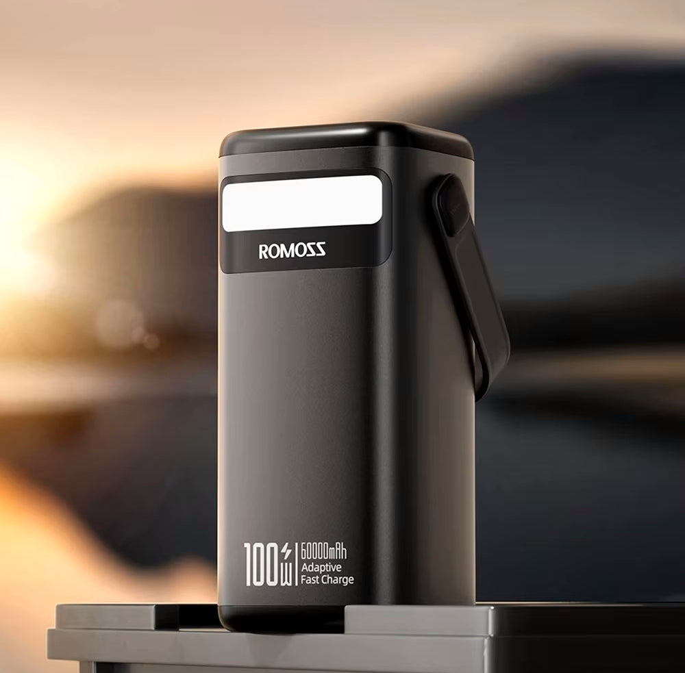 Romoss Power Bank PMT60 60000mAh 100W - باوربنك 60000 ملي امبير 100 واط من روموس