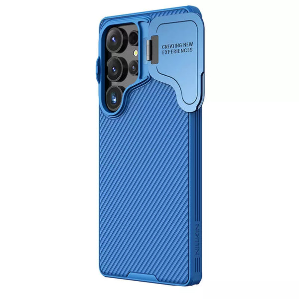 Nillkin CamShield Prop Case for Samsung Galaxy S25 Ultra Blue - كفر للسامسونج اس 25 الترا من نيلكين ازرق