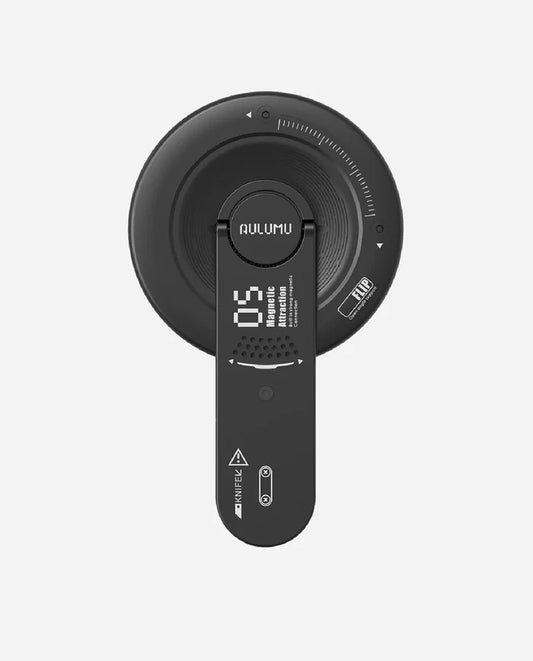 AULUMU G05 AIR 5-IN-1 MAGNETIC PHONE KICKSTAND BLACK - ستاند ماك سيف 5 في 1 من اولومو اسود