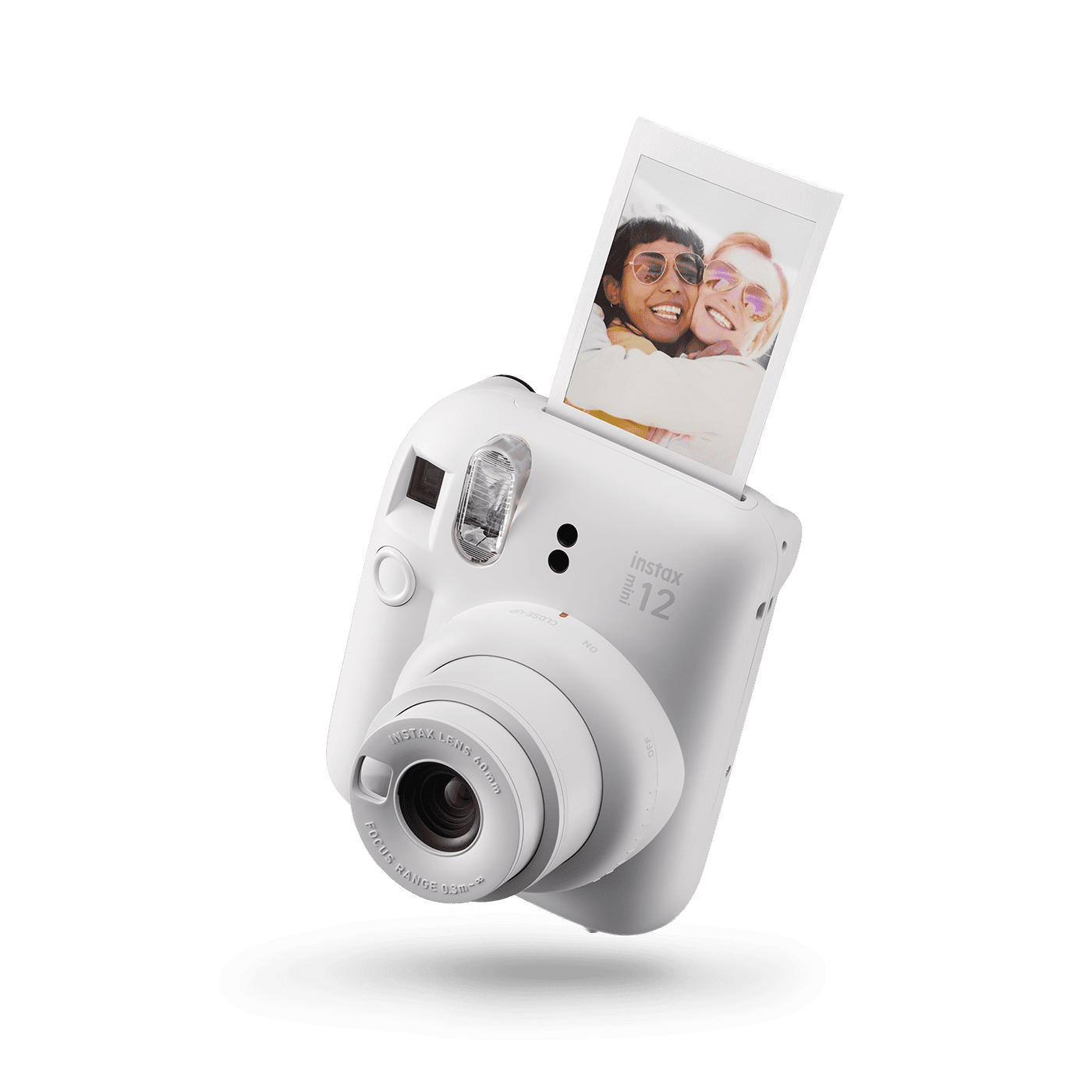 Fujifilm Instax Mini 12 Instant Camera Clay White - كاميرا تصوير فورية ميني 12 من فوجي فيلم انستاكس لون ابيض