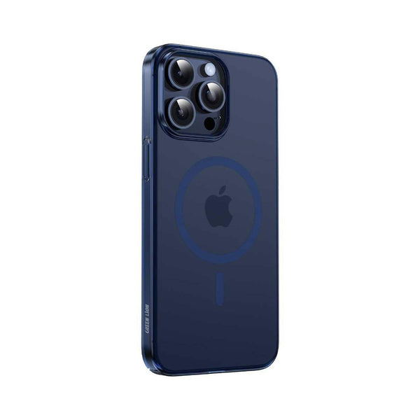 Green Lion Magsafe Delgado Case for iPhone 15 Pro Max Blue - كفر ماك سيف للايفون 15 برو ماكس من كرين