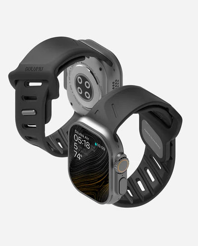 AULUMU A02 Offbeat Sport Band for Apple Watch 42-49MM BLACK - سير ساعات ابل رياضي مقاس 42-49 مم من اولومو اسود