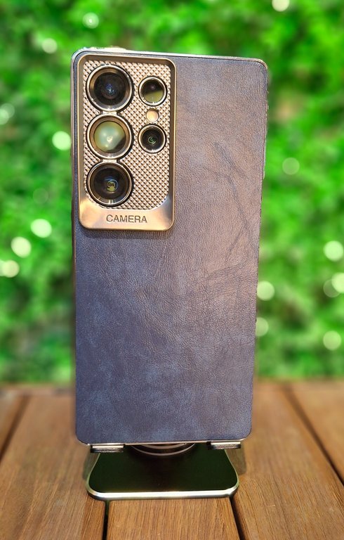 LY42  CASE FOR SAMSUNG S25 ULTRA BLUE- كفر جلد ازرق للسامسونك اس 25 الترا