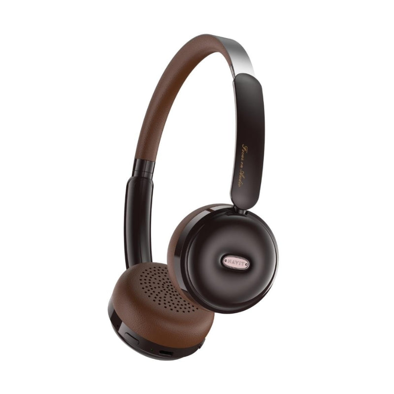 Havit H616BT Vintage Bluetooth headphone Brown - سماعات بلوتوث من هافيت جوزي