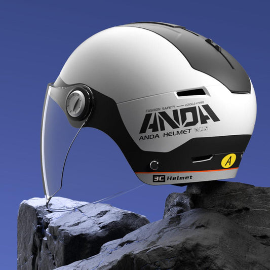 AD ELECTRIC VEHICLE HELMET CLASS A 3C WHITE - خوذة دراجات كهربائية من الفئة A معتمدة بمعيار 3C من AD ابيض