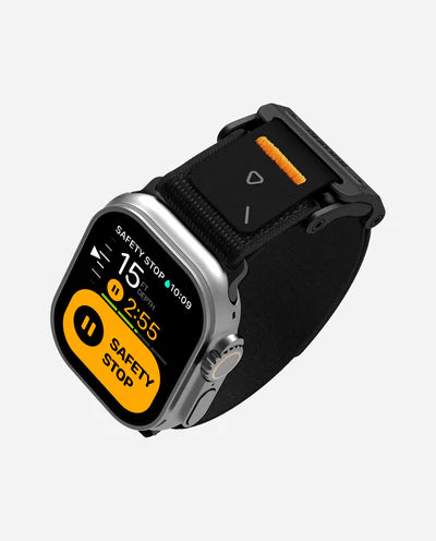 AULUMU A11 Mag Buckle Slim Band for Apple Watch 42-49MM BLACK - سير ساعات ابل مقاس 42-49 مم من اولومو اسود