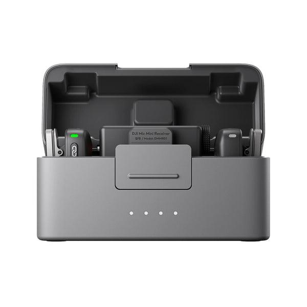 DJI MIC MINI DUO - نك مايك ميني لاسلكي مع علبة شحن (2 مرسل + 1 مستقبل) من دي جي اي