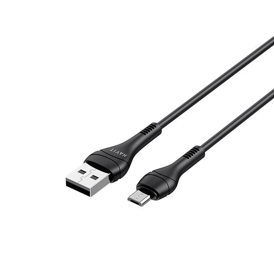 Havit CB6159 Micro Charging Cable 1m Black - كيبل يو اس بي مايكرو من هافيت اسود